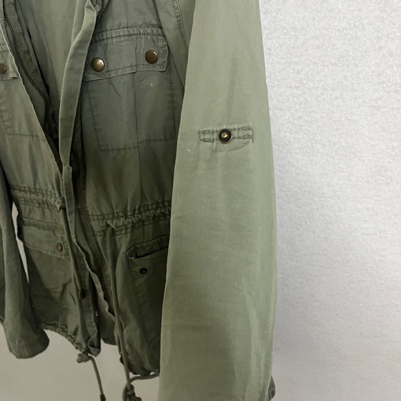 Life in Progress Olive Green Military Utility Jacket – Size M - Picture 14 of 16